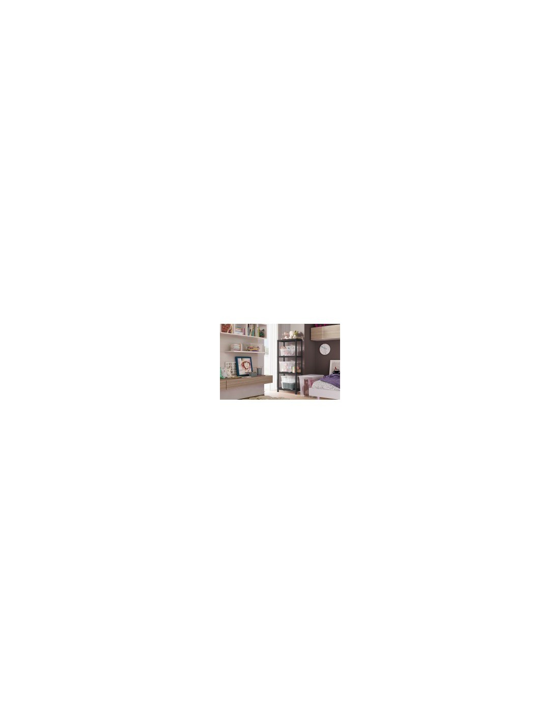 KIS SCAFFALE A 4 RIPIANI COLORE NERO KETER su TreG Ingrosso