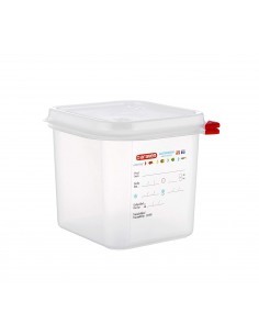 CONTENITORE CON COPERCHIO POLIPROPILENE GASTRONORM 1/6 03025 ARAVEN...