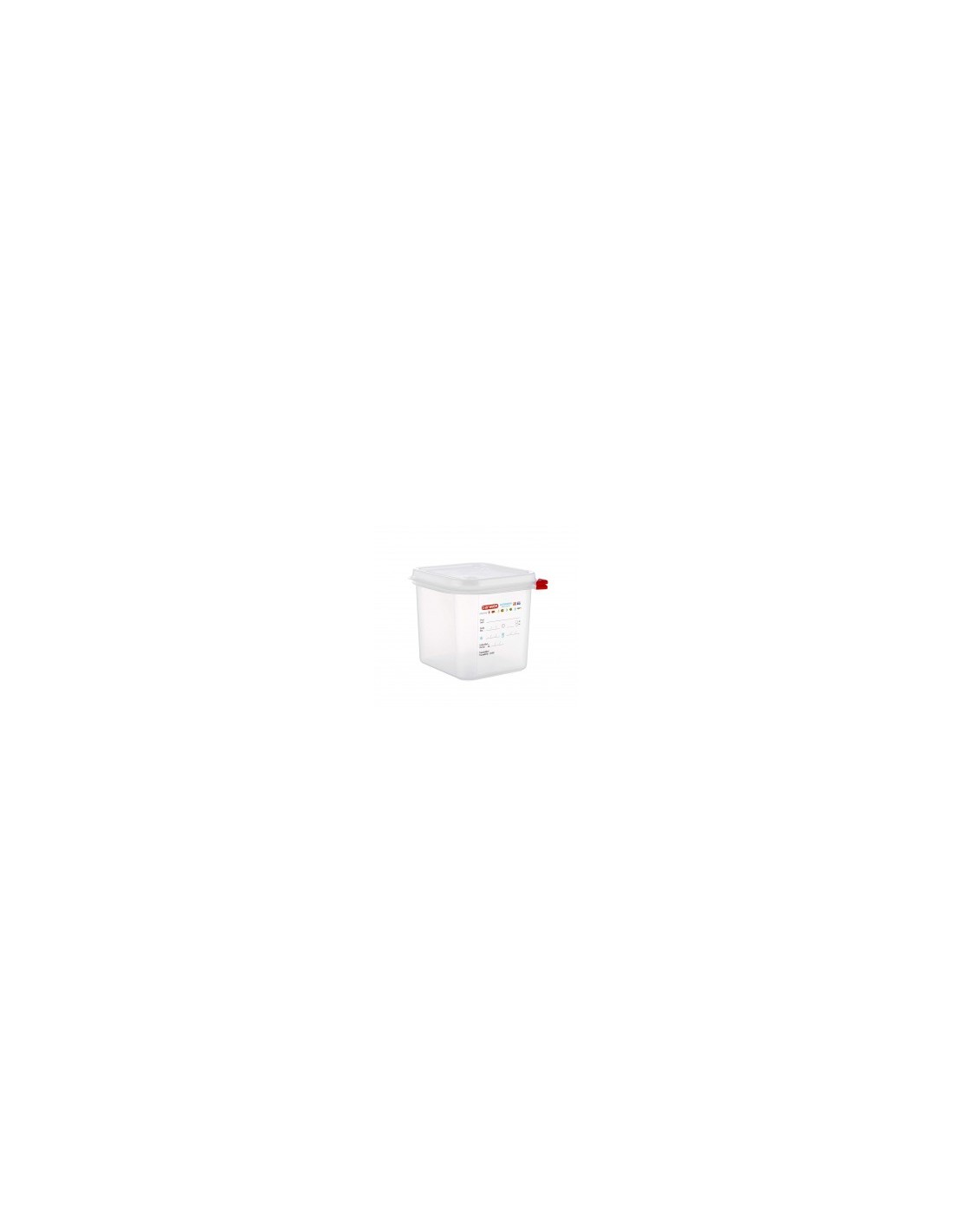 CONTENITORE CON COPERCHIO POLIPROPILENE GASTRONORM 1/6 03025 ARAVEN...