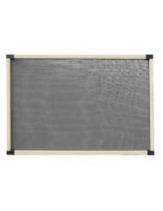 ZANZARIERA A RETE 100X70 CM PROFILO IN ALLUMINIO MANIFATTURA QUATTR...
