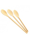 TRIS CUCCHIAI IN LEGNO 25-30-35 CM DEMOLLI su TreG Ingrosso