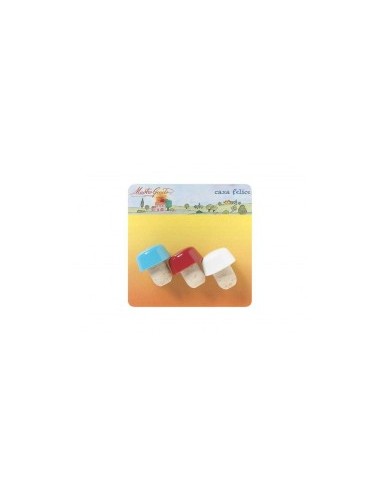 BLISTER 3 TAPPI IN SUGHERO COLORI ASSORTITI DEMOLLI su TreG Ingrosso