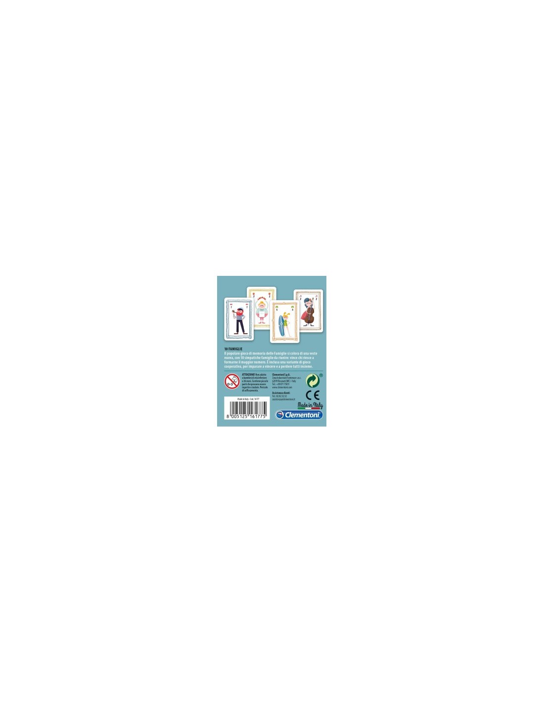 GIOCO CARTE 16172 10 FAMIGLIE su TreG Ingrosso