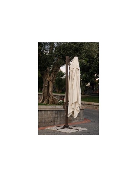 Ombrellone 3x3 beige palo laterale con rotazione | TreG Ingrosso