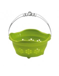 CESTELLO PORTA MOLLETTE ROTONDO IN PLASTICA 24X12 CM VECA su TreG I...