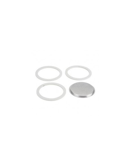 SET 3 GUARNIZIONI + FILTRO DI RICAMBIO PER BIALETTI 12 TZ 109746 su...