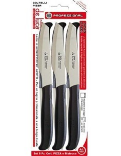 CONFEZIONE 6 COLTELLI 625 PIZZA/BISTECCA PROFESSIONALI su TreG Ingr...