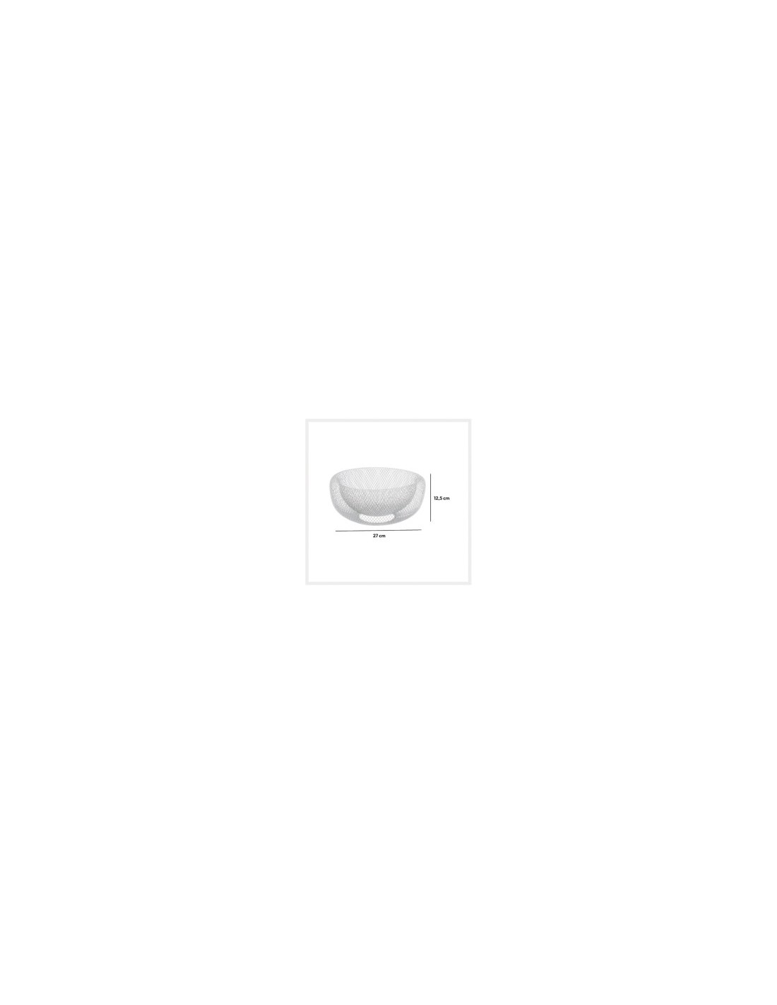CESTINO 125128B PORTAFRUTTA BIANCO 27CM su TreG Ingrosso