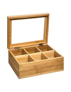 SCATOLA PORTATHE 151154 BAMBOO su TreG Ingrosso