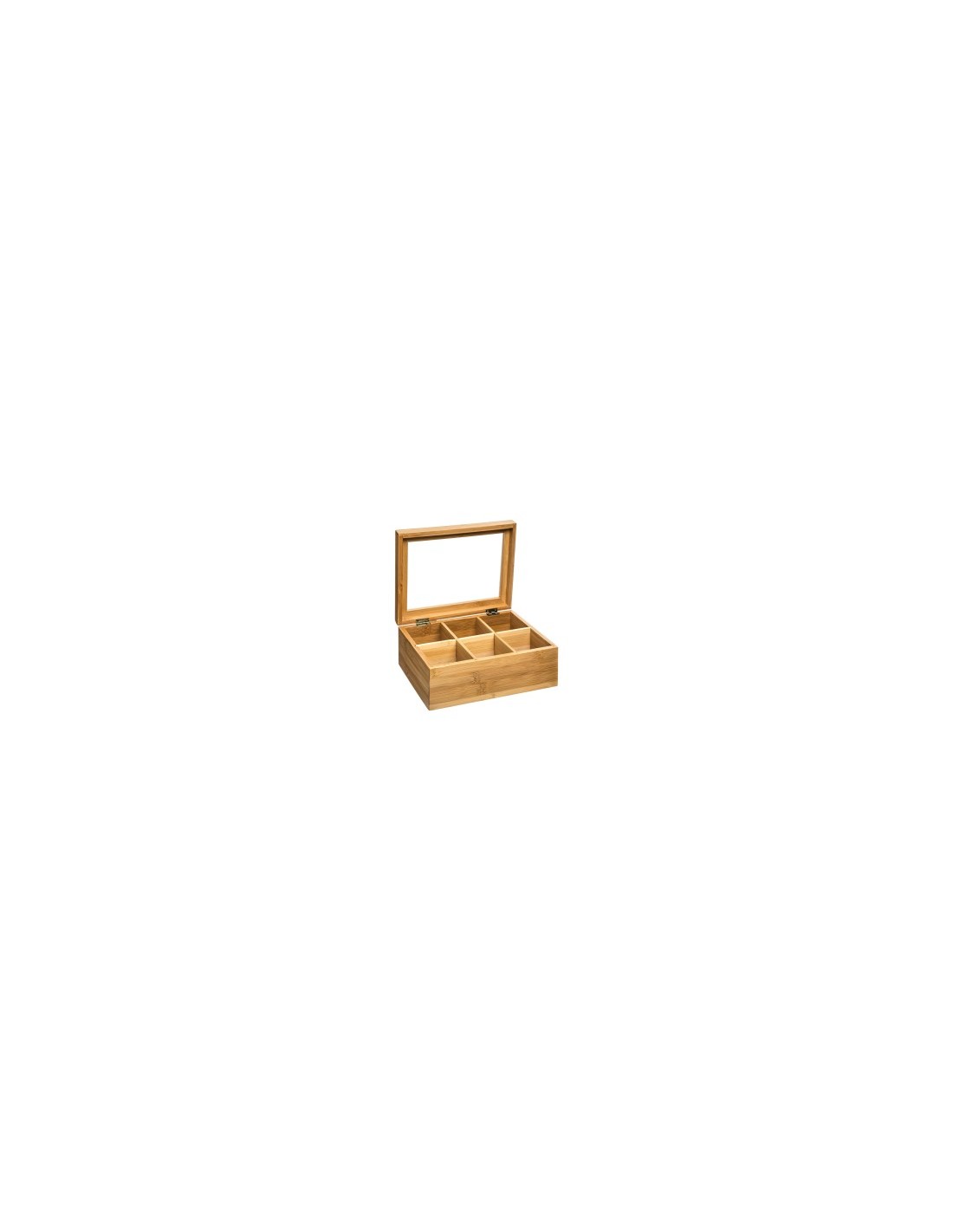 SCATOLA PORTATHE 151154 BAMBOO su TreG Ingrosso