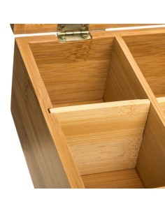 SCATOLA PORTATHE 151154 BAMBOO su TreG Ingrosso