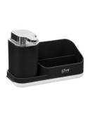 DISPENSER DETERSIVO 169131A CON PORTASPUGNE NERO su TreG Ingrosso