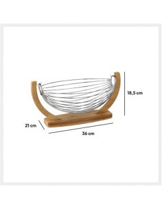 PORTAFRUTTA 100179 BAMBOO/FERRO su TreG Ingrosso