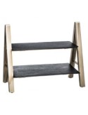 VASSOIO 160505 2 PIANI ARDESIA 32x18x27h cm su TreG Ingrosso
