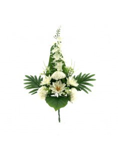 RAMO 2833 PALMA MUM ASTER DELPHINIUM su TreG Ingrosso
