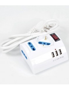 PRESA MULTIPLA 8024 3POSTI+3 USB su TreG Ingrosso
