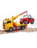 CAMION MAN TGA41440 CON JEEP 2750 BRUDER SPIELWAREN su TreG Ingrosso