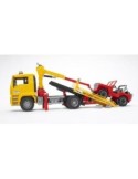 CAMION MAN TGA41440 CON JEEP 2750 BRUDER SPIELWAREN su TreG Ingrosso