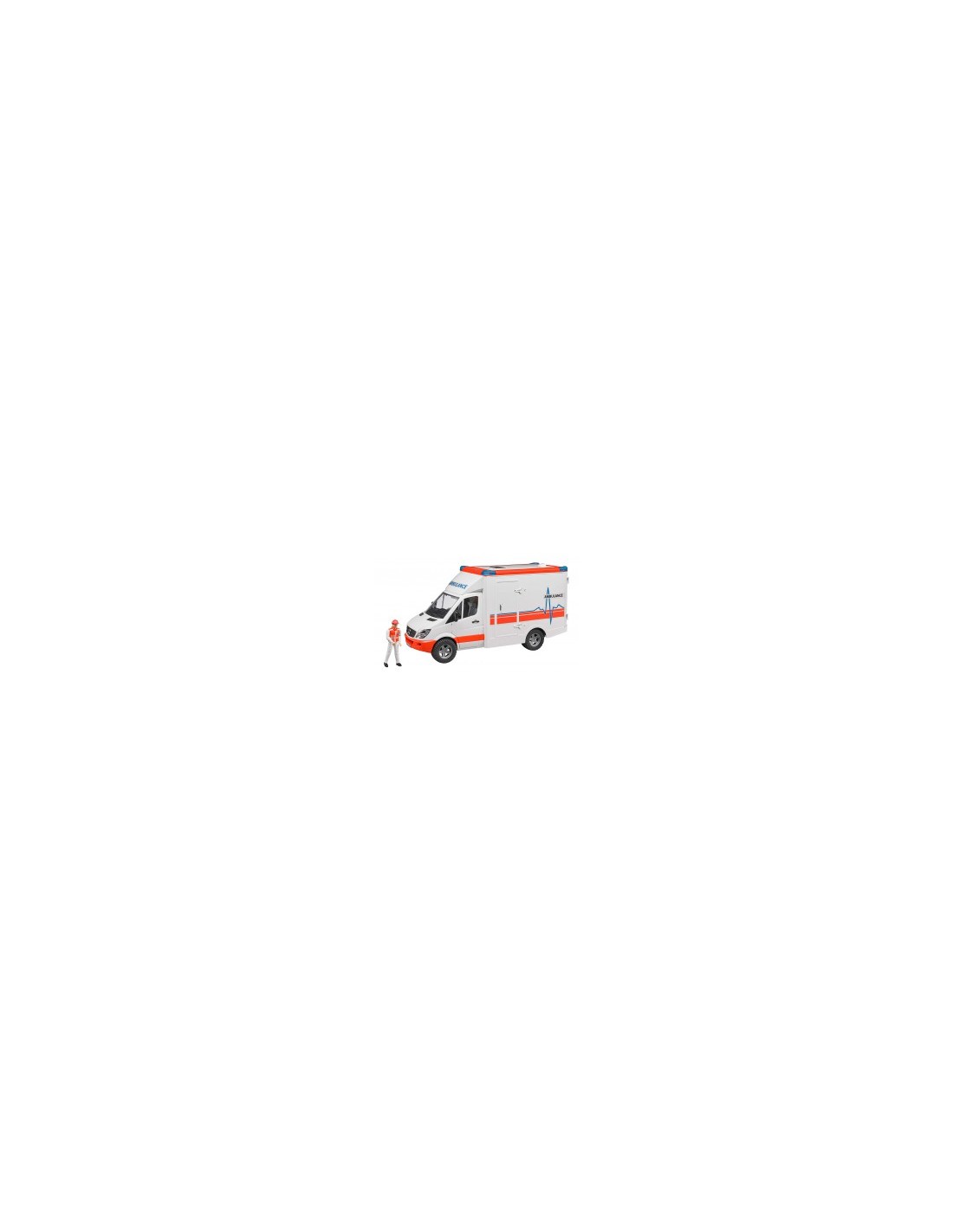 AMBULANZA MERCEDES SPRINTER CON AUTISTA 2536 BRUDER SPIELWAREN su T...