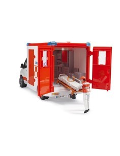 AMBULANZA MERCEDES SPRINTER CON AUTISTA 2536 BRUDER SPIELWAREN su T...