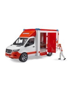 AMBULANZA MERCEDES SPRINTER CON AUTISTA 2536 BRUDER SPIELWAREN su T...