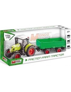 TRATTORE CON RIMORCHIO FRIZIONE LUCI E SUONI 51180 MONDOMOTORS su T...