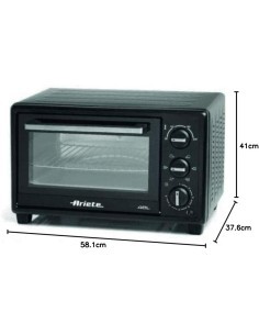 FORNO 0926 48LT VENTILATO NERO su TreG Ingrosso