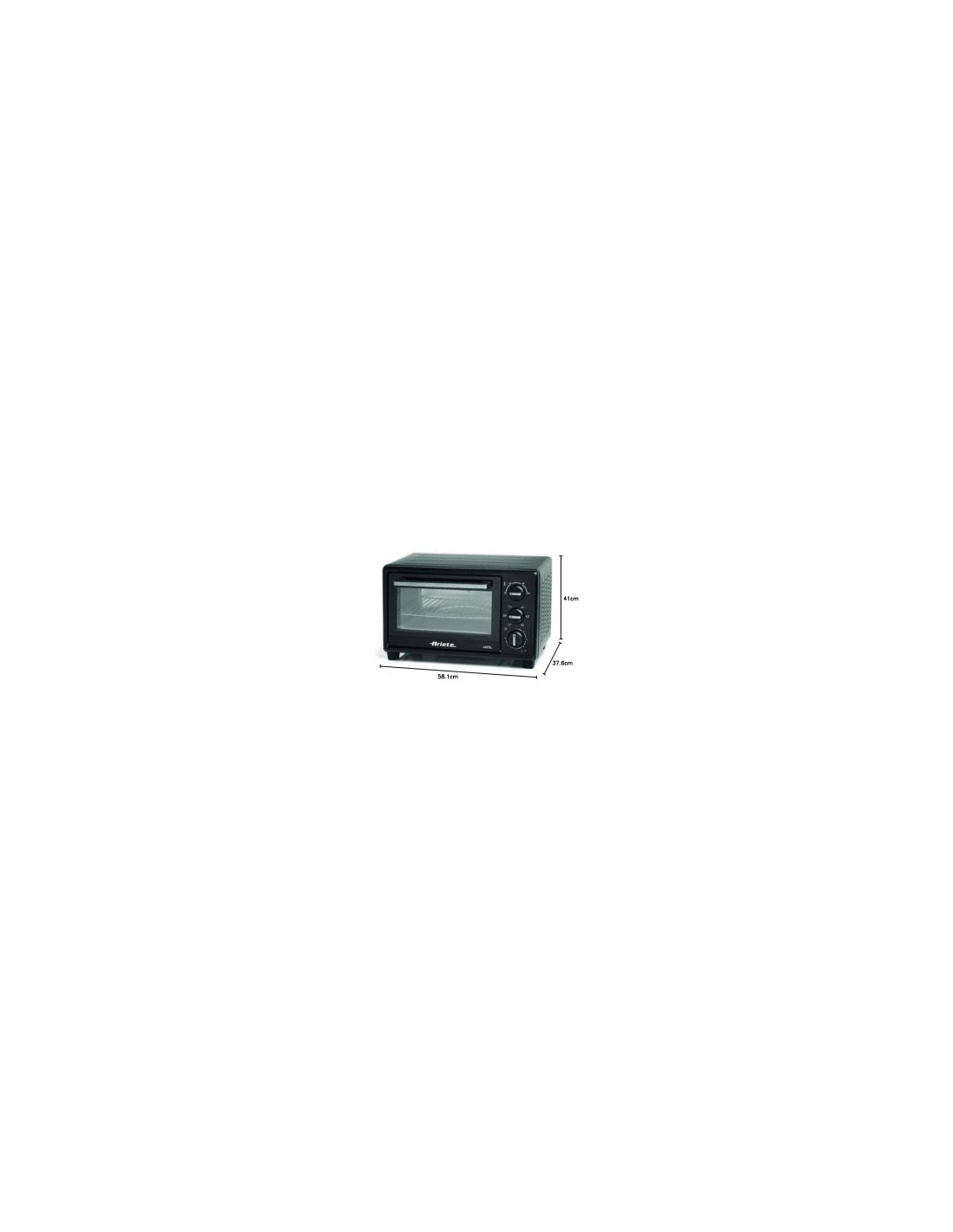 FORNO 0926 48LT VENTILATO NERO su TreG Ingrosso
