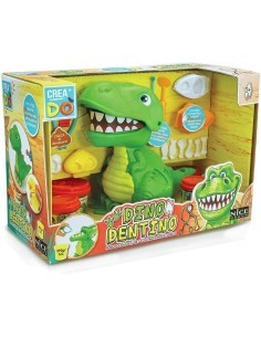Creadò' Dino Dentino Set, Pasta Modellabile, Stampini e Accessori, Nice Group
