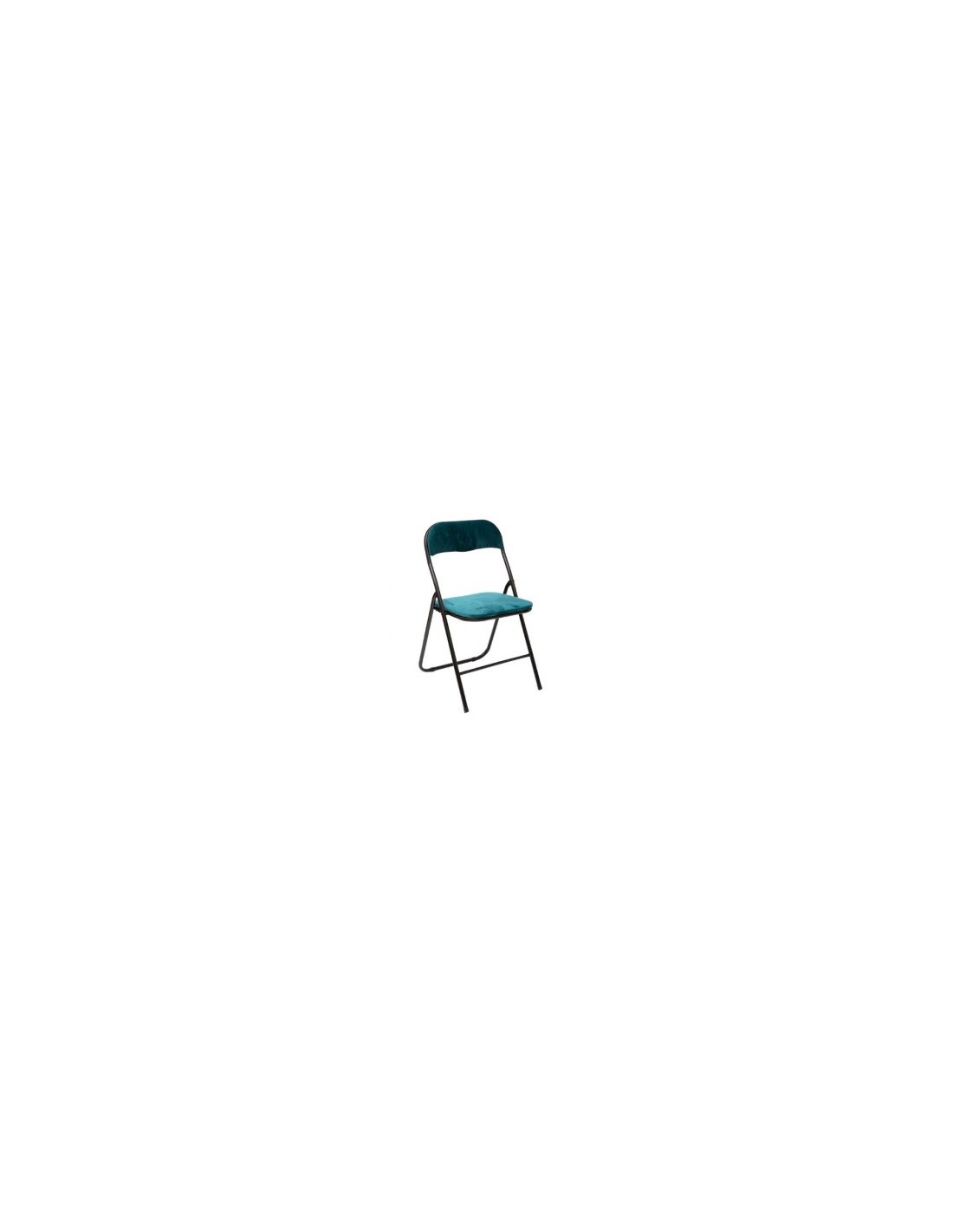 SEDIA 164715D PIEGHEVOLE VELLUTO BLU su TreG Ingrosso