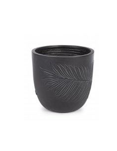 VASO 0790614 2°MIS PALM TONDO NERO su TreG Ingrosso