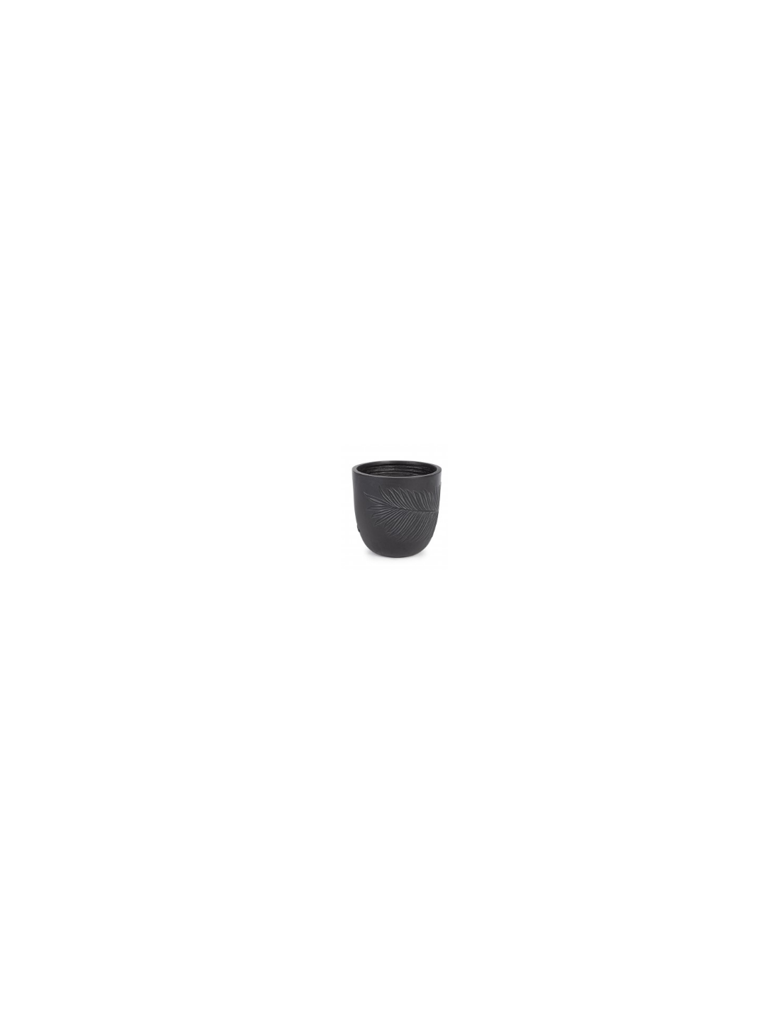 VASO 0790614 2°MIS PALM TONDO NERO su TreG Ingrosso