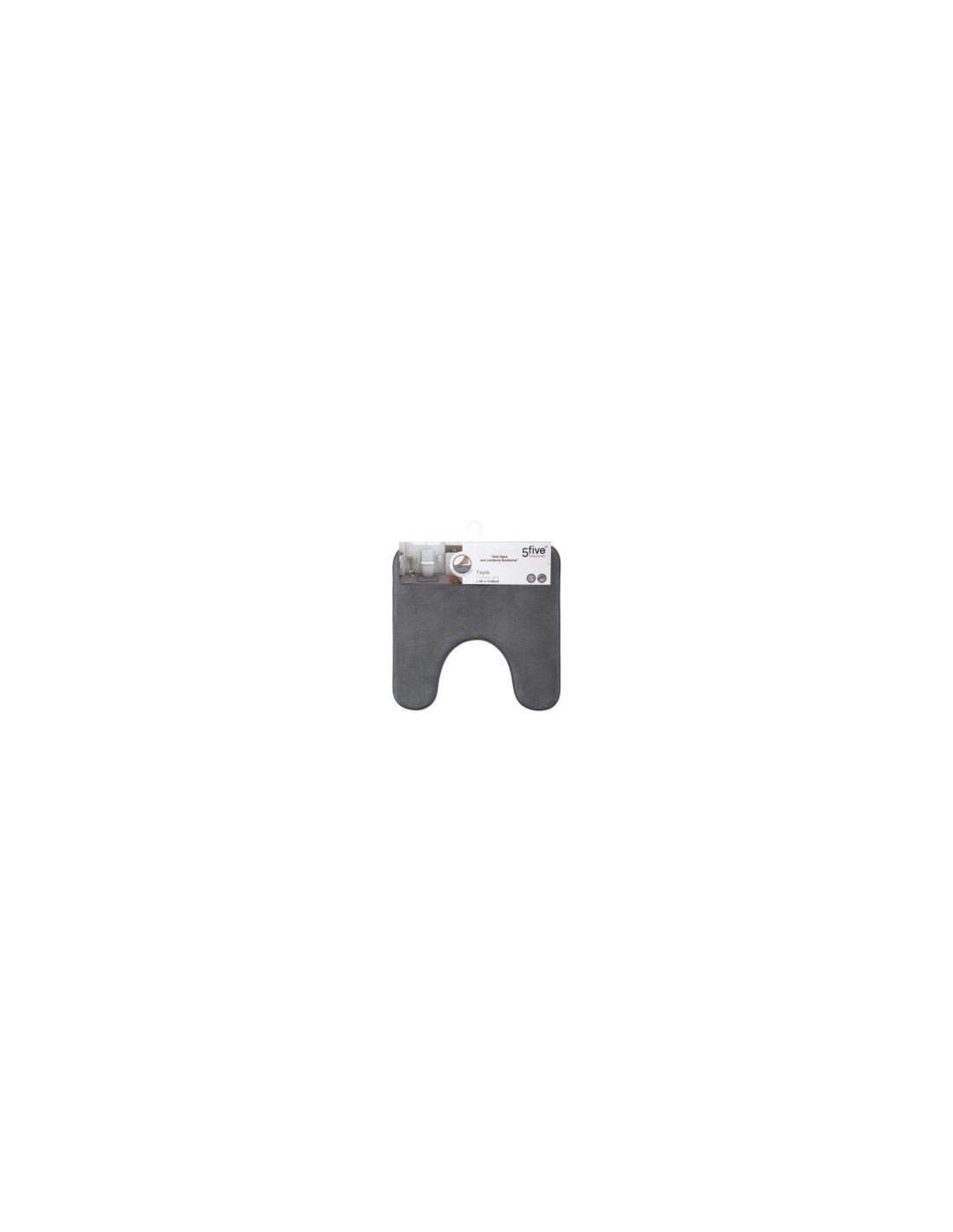 TAPPETO WC GRIGIO 48 X 48 CM su TreG Ingrosso