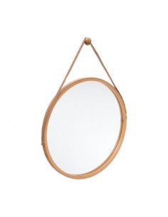 SPECCHIO TONDO 38CM BAMBOO 160830B su TreG Ingrosso
