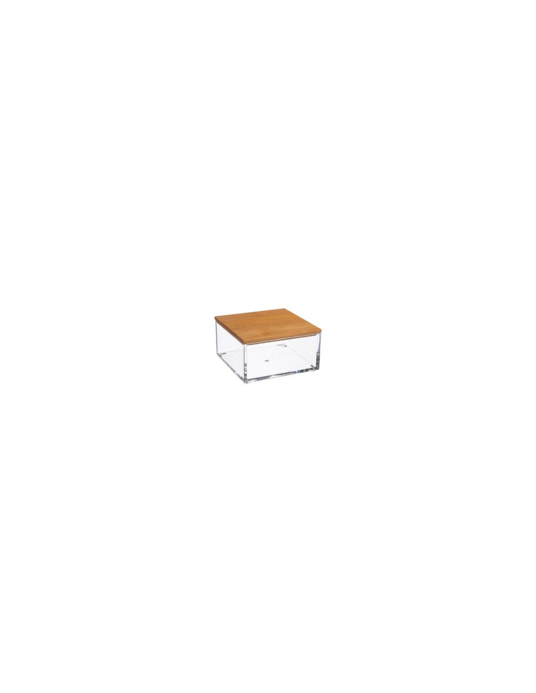CONTENITORE CON COPERCHIO IN BAMBOO 10 X 10 CM su TreG Ingrosso