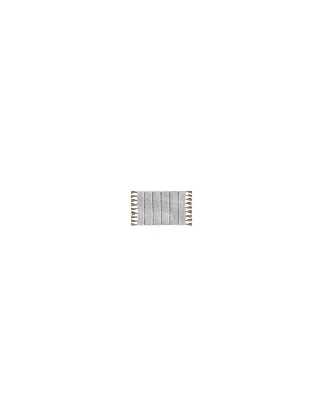 TAPPETO BAGNO 174631A 50X75 CON FRANGE TORTORA su TreG Ingrosso