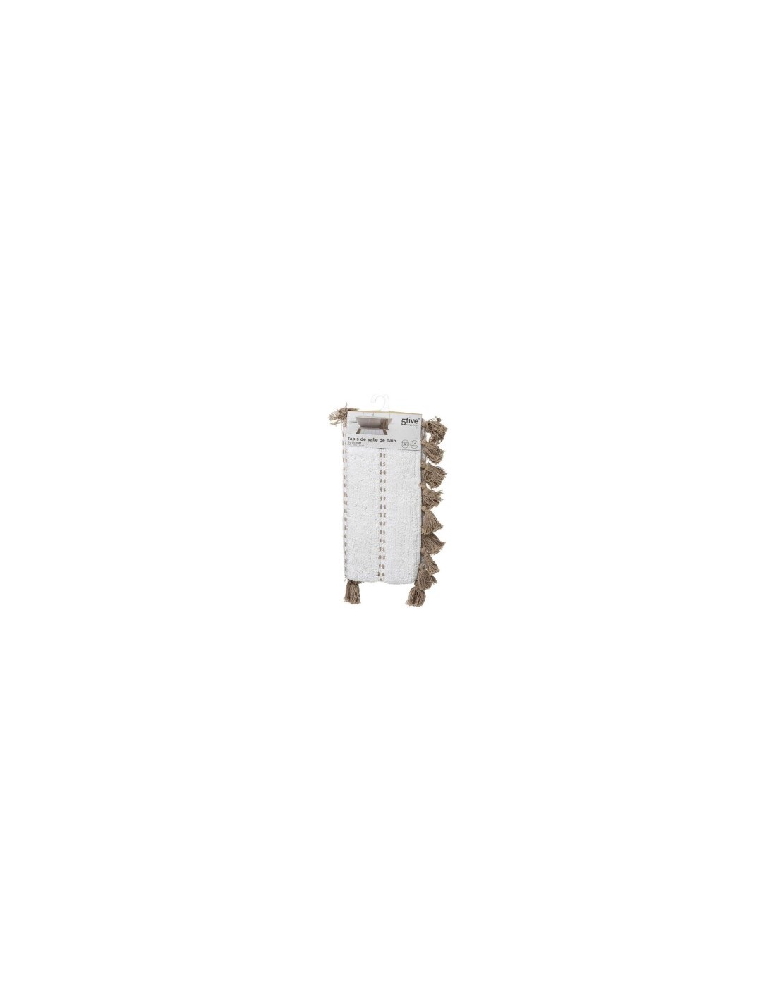 TAPPETO BAGNO 174631A 50X75 CON FRANGE TORTORA su TreG Ingrosso