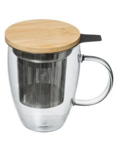 TAZZA 173784 VETRO C/INFUSORE 40CL su TreG Ingrosso