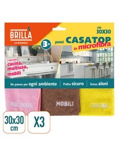 TRIS PANNI MICROFIBRA 30X30CM su TreG Ingrosso