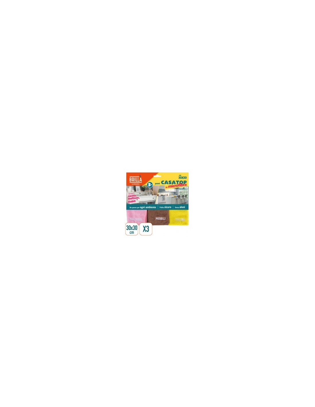 TRIS PANNI MICROFIBRA 30X30CM su TreG Ingrosso