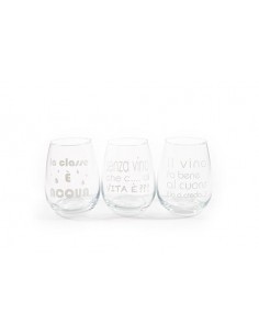 BICCHIERE 06687 VETRO 460ML DEC.ASS su TreG Ingrosso
