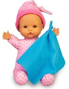 Nenuco Dormiamo Bambola, Suoni per Bambini, Corpo Morbido 25 cm, Occhi che Si Chiudono, Coperta Inclusa, Per Bambini 1 Anno