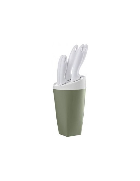 EAT POP CEPPO 5 COLTELLI VERDE SALVIA su TreG Ingrosso