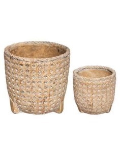 SET 2 CACHEPOT 179293 CEMENTO su TreG Ingrosso