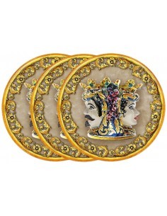 SET 3 SOTTOBICCHIERI 09737 I DUE MORI 10CM su TreG Ingrosso