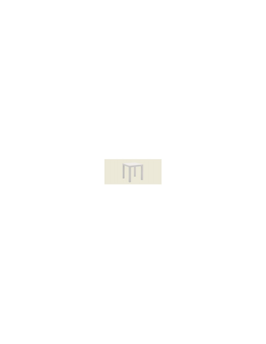 TAVOLO ARES 80X80 BIANCO su TreG Ingrosso