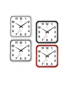 OROLOGIO PARETE 26X26 Q.BIANCO COLORI ASSORTITI 1809/01 su TreG Ing...