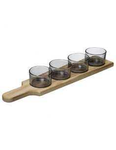 SET APERITIVO 173780 4 PEZZI C/TAGLIERE su TreG Ingrosso