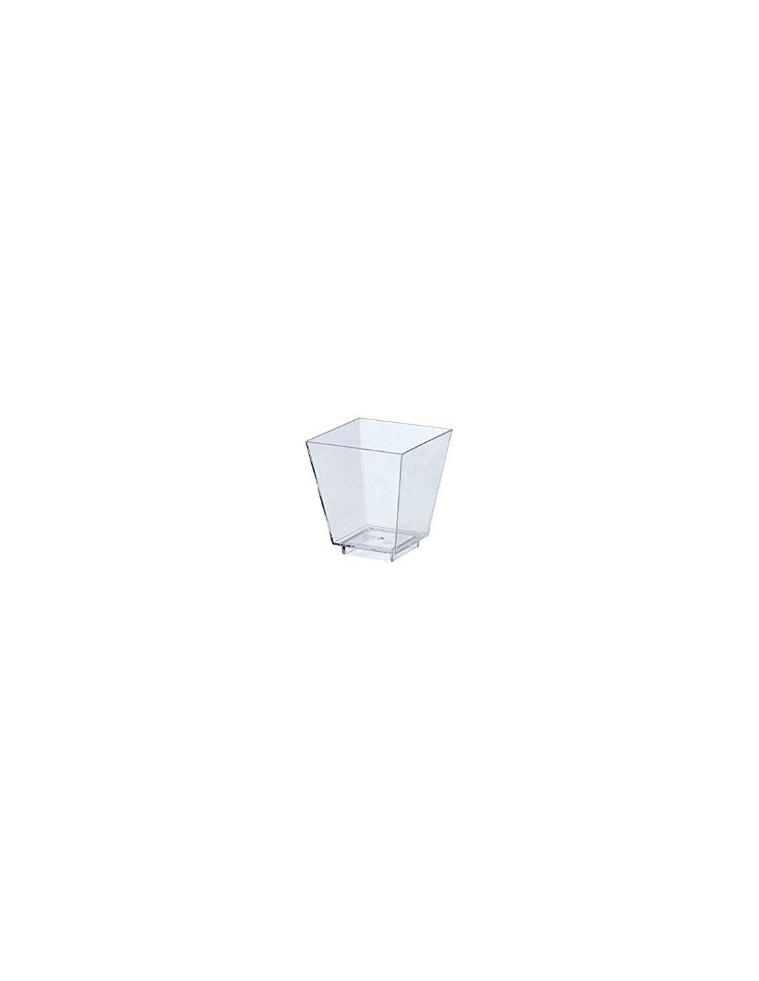 CONFEZIONE 25 COPPETTE ROMBO 9,5 CL TRASP GOLD PLAST su TreG Ingrosso