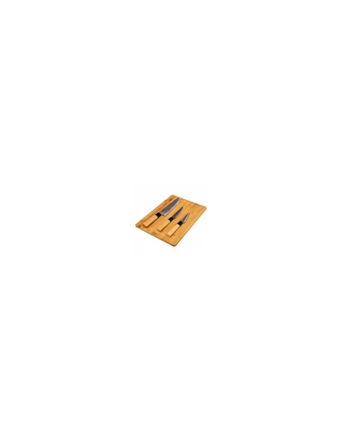 TAGLIERE BAMBOO 35X25CM CON COLTELLI su TreG Ingrosso